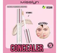 MISSLYN 1 pezzo Correttore liquido, Copertura totale, Impermeabile e di lunga durata, Texture cremosa leggera, Nasconde occhiaie e imperfezioni, Illumina il trucco del viso, Trucco Y2K