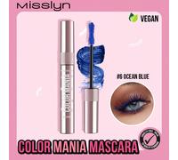 MISSLYN 1 pezzo Mascara colorato, anti-sbavatura, volumizzante, ispessente e a lunga durata, effetto volumizzante che definisce le ciglia, alta pigmentazione senza grumi, stile moda estiva Y2K, regalo