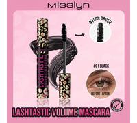 MISSLYN 1 pezzo Mascara Nero Volumizzante Lashtastic, Esplosione Volumizzante, Formula Rimovibile a Lunga Durata, Testina Spazzola Innovativa, Colore Profondo Ultra-Ricco, Effetto Volumizzante, Ciglia