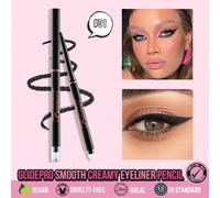 MISSLYN 1 pezzo Matita Eyeliner GlidePro dalla texture liscia e cremosa, impermeabile, resistente al sudore e alle sbavature, ad alta pigmentazione, multicolore e multifunzionale, con temperino integr