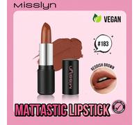 Rossetto Mattastic, rossetto opaco dal colore intenso, rossetto opaco a lunga tenuta, rossetto dalla texture setosa e liscia, in un sexy rosso profondo, trucco e cosmetici di marca per donne e ragazze