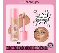 MISSLYN-BRONCE FIERCE Bronzer liquido, texture liscia, crea un aspetto naturalmente baciato dal sole, adatto per l'estate in spiaggia, illuminante liquido per contouring, effetto seta ad alta copertur