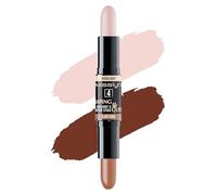 Misslyn Duo Stick Contouring & Highlight 2 in 1 per Definire e Illuminare il Viso, Texture Cremosa e Sfumabile, Facile da Applicare - Colore 4 Medium