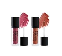 Misslyn Rossetto Lucidalabbra Alta Lucentezza A Lunga Durata, Make up Voluminizzante per Labbra Carnose - Set 2