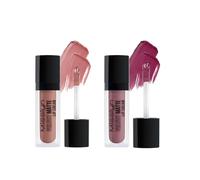 Misslyn Rossetto Lucidalabbra Alta Lucentezza A Lunga Durata, Make up Voluminizzante per Labbra Carnose - Set 2