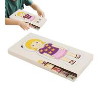 Missmisq Puzzle Corpo Umano Per Bambini - Puzzle In Legno Sul Corpo Umano Per La Prima Infanzia | Attività Didattica Interattiva Per Scuola Casa Viaggio Aula Camera Da Letto Ragazzi Ragazze