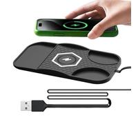 Missmisq Ricaricabatterie Wireless per Auto - 15W Wireless per Veicoli - Compatibile con SUV Pickup Sedano per Percorsi Casa-Lavoro e Viaggi