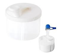 Missmisq Scatola per latte in polvere, dispenser per latte in polvere - Snack da viaggio per conservazione degli alimenti ruotabile | Scatola portatile per spaghetti di riso 4 scomparti, contenitore