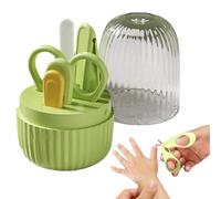 Missmisq Tagliaunghie per bambini, Tagliaunghie per bambini La sicurezza prima di tutto | Set 4 in 1 per la cura delle unghie del bambino | Kit tagliaunghie professionale, set portatile per la cura