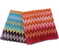 MISSONI DUE ASCIUGAMANI COTONE VELOUR 60x100cm CONFEZIONE LOGATA OTELLO 100