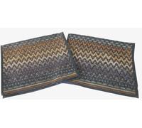 MISSONI HOME due ASCIUGAMANI OSPITE 40x70cm CONFEZIONE SINGO VELOUR STEPHEN 100
