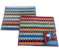 MISSONI HOME DUE ASCIUGAMANI OSPITE VARIANTE ROSSA E BLU 40x70cm ALENA 100
