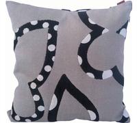 MISSONI HOME FODERA CUSCINO 40x40cm PROFILI FARFALLE VELLUTO NERO JUNEDA 603