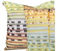 MISSONI HOME FODERA CUSCINO RICAMO SCARTO D'AGO 40x40cm DROP STITCH KNIT HORSON