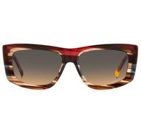 Missoni Mis 0111/s Occhiali Da Sole Donna Marrone Geometrico Marrone 56mm