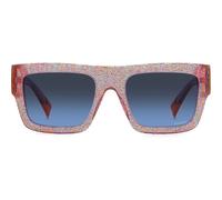 Missoni Mis 0129/s Occhiali Da Sole Donna Rosa Squadrato Blu 53mm