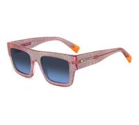 Missoni MIS 0129/S Women's Sunglasses - 53mm, Pink Rainbow Pattern Frame with Blue Gradient Lenses