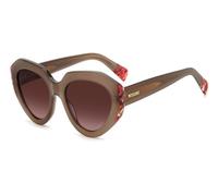 Missoni Mis 0131/s Occhiali Da Sole Donna Marrone Squadrato Rosa 53mm