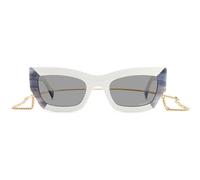 Missoni Mis 0151/s Occhiali Da Sole Donna Bianco Squadrato Grigio 53mm