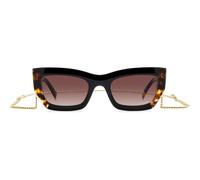 Missoni Mis 0151/s Occhiali Da Sole Donna Nero Squadrato Marrone 53mm