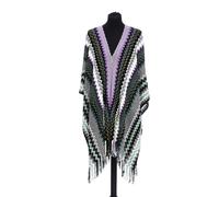 Missoni Stola Fantasia Geometrica Misto Lana Multicolore