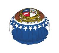 Missouri State Flag Print Shower Essentials Cofano da donna, grande fascia elastica lavabile, cuffia da doccia