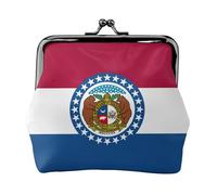 Missouri State Flag Print Vintage Leather Change Purse Elegante piccolo portamonete per le donne portamonete portafoglio mini