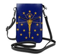 Missouri State Flag Questa borsa a tracolla leggera e unisex con patta libera le mani ed è adatta per viaggi, vacanze e uso quotidiano., Bandiera dello stato dell'Indiana, Taglia unica