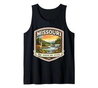 Missouri The Show-Me State Souvenir Visitatore Memorabilia Viaggio Canotta