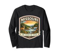 Missouri The Show-Me State Souvenir Visitatore Memorabilia Viaggio Maglia a Manica