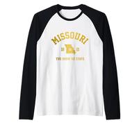 Missouri The Show Me State Vintage Pride Maglia con Maniche Raglan