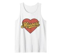 Missouri Throwback Vintage Cuore Nostalgico Stato Canotta