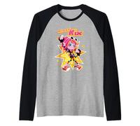 Missy Kix Sassy Agente Segreto Pop Star Maglia con Maniche Raglan