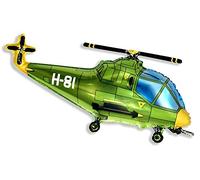 MISSY MOO Elicottero Balloon 26 "Palloncino Foil - Verde [Toy]