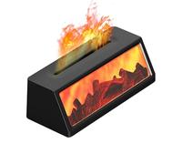 Mist Humidifier, 4.33 inches Aromatherapy Diffuser, Charcoal Stove-Shaped, Ultrasonic Bedside Humidifier, Night Lamp for Living Room, Bedroom, Children’s Room, Bathroom, Table, Shelf