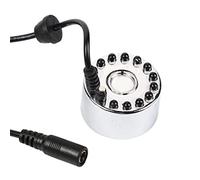 Mist Maker, Modifica Atomizzatore per laghetto con Fontana ad ultrasuoni Umidificatore d'Aria 12 LED 24V Color (atomizzatore a Tre Colori)