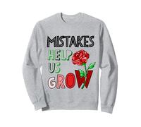 Mistakes Help Us Grow Cute Flower Art Motivation Teacher Felpa