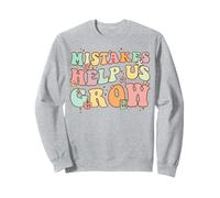 Mistakes Help Us Grow Cute Flower Art Motivation Teacher Felpa