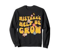 Mistakes Help Us Grow Cute Flower Art Motivation Teacher Felpa