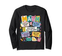 Mistakes Help You Grow Math Teacher Back To School Classroom Maglia a Manica