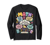 Mistakes Help You Grow Math Teacher Back To School Classroom Maglia a Manica