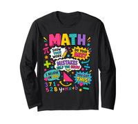 Mistakes Help You Grow Math Teacher Back To School Classroom Maglia a Manica
