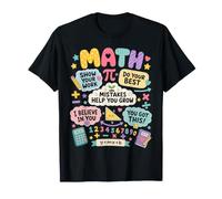 Mistakes Help You Grow Math Teacher Back To School Classroom Maglietta