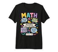 Mistakes Help You Grow Math Teacher Back To School Classroom Maglietta Premium