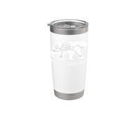 Mistakes were Made Funny Bear Skeleton Hiking Humor Graphic Bicchiere termico in acciaio inox doppia parete