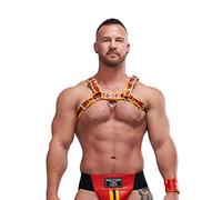 Mister B Mister B Pelle Circuit Harness - Rosso Giallo L - 300 g