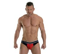 Mister B URBAN Manhattan Jockstrap, Tanga Uomo, Rosso/Nero