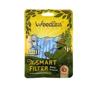 Mister Canapa, Filtri a Carboni Attivi e Cellulosa, Diametro 6 mm, Blu, 50 Pezzi