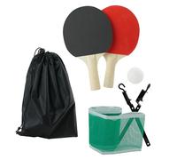 MISTER GADGET Gioco Ping-Pong Mobile Compatto Rete Racchette Multicolore | Plastica, gioco ping-pong mobile compatto, rete 2 racchette 2 palline e custodia, viaggio, multicolore