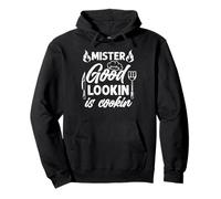 Mister Good Lookin sta cucinando un divertente barbecue Dad Humor Felpa con Cappuccio